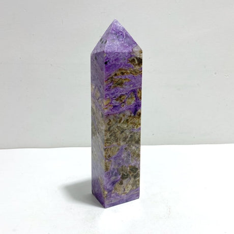Unique Large Charoite Four - sided Point 4 - Wholesale Crystals