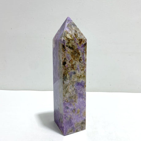 Unique Large Charoite Four - sided Point 5 - Wholesale Crystals