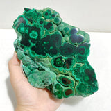Unique Malachite Raw Bottom With Stand -Wholesale Crystals