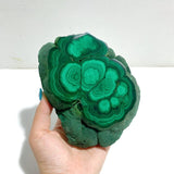 Unique Malachite Specimen Raw Bottom With Stand - Wholesale Crystals
