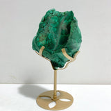 Unique Malachite Specimen Raw Bottom With Stand - Wholesale Crystals