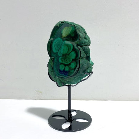 Unique Malachite Specimen Raw Bottom With Stand - Wholesale Crystals