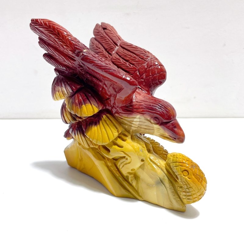 Unique Mookaite Eagle&Snake Carving - Wholesale Crystals