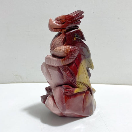 Unique Mookaite Flying Dragon Castle Carving 10 -Wholesale Crystals