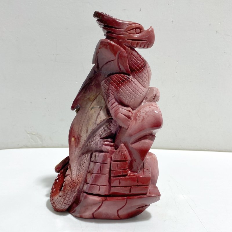 Unique Mookaite Flying Dragon Castle Carving 10 -Wholesale Crystals