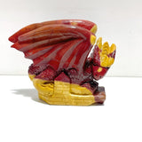 Unique Mookaite Flying Dragon Castle Carving - Wholesale Crystals