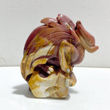 Unique Mookaite Flying Dragon Castle Carving 5 -Wholesale Crystals