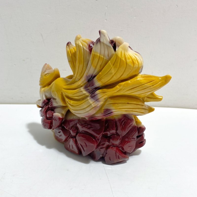 Unique Mookaite Nine-tailed Fox Carving 8 -Wholesale Crystals