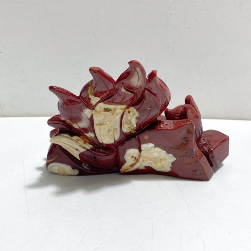 Unique Mookaite Nine-tailed Fox Carving 9 -Wholesale Crystals