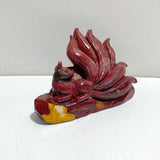 Unique Mookaite Nine-tailed Fox Carving 9 -Wholesale Crystals