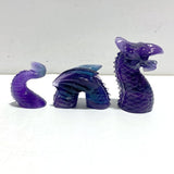 Unique Purple Fluorite Combination Dragon Carving Wholesale - Wholesale Crystals