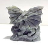 Unique Purple Labradorite Flying Dragon Carving - Wholesale Crystals