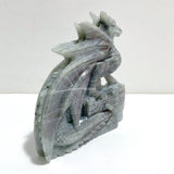 Unique Purple Labradorite Flying Dragon Castle Carving - Wholesale Crystals