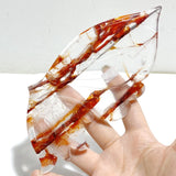 Unique Red Fire Quartz Butterfly Wing Carving With Stand -Wholesale Crystals
