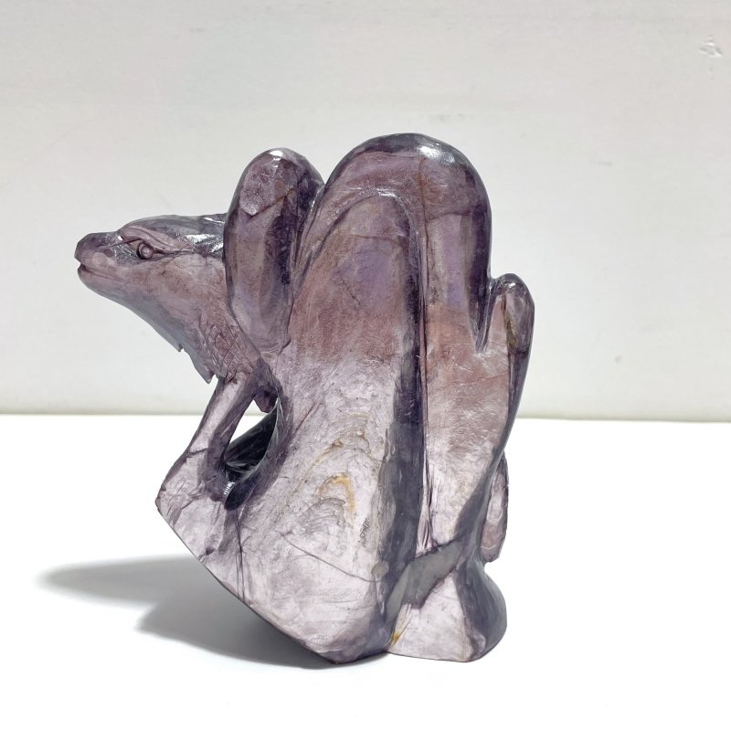 Unique Spark Lepidolite Lizard Carving - Wholesale Crystals