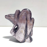 Unique Spark Lepidolite Lizard Carving - Wholesale Crystals