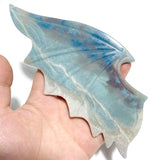 Unique Trolleite Stone Demon And Angel Wing Carving With Stand - Wholesale Crystals