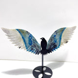 Unique Trolleite Stone Eagle Wing Carving With Stand A03 - Wholesale Crystals