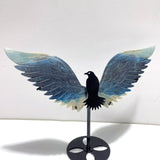 Unique Trolleite Stone Eagle Wing Carving With Stand A04 - Wholesale Crystals