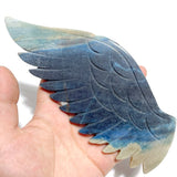 Unique Trolleite Stone Eagle Wing Carving With Stand A04 - Wholesale Crystals