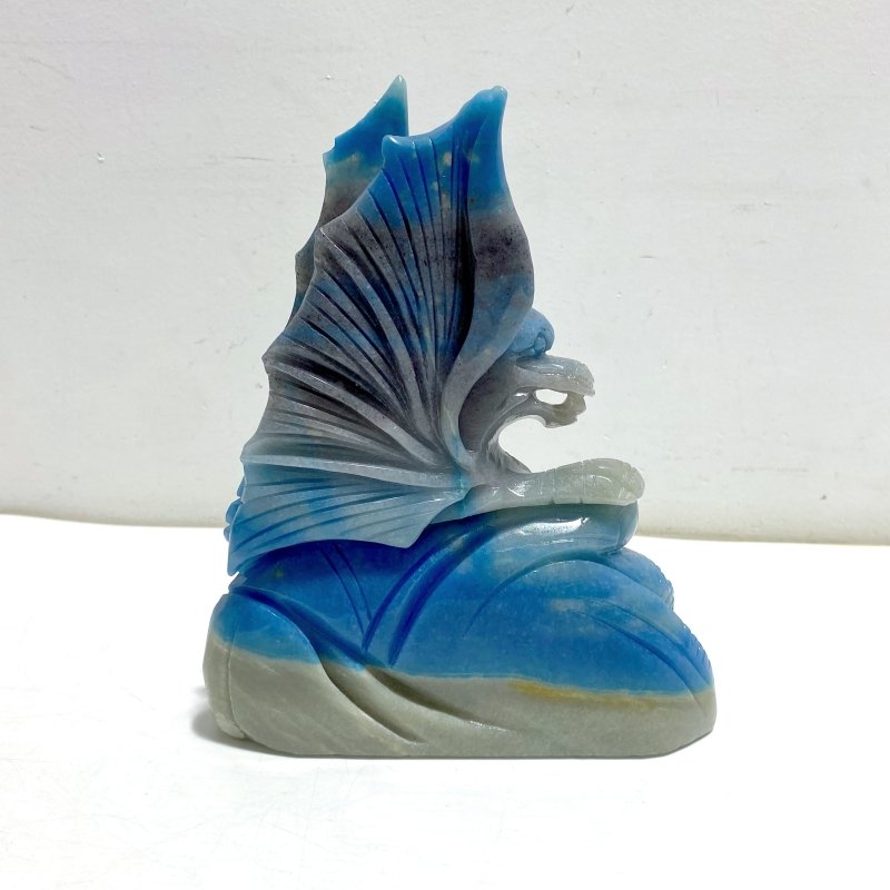 Unique Trolleite Stone Flying Dragon Carving 6 - Wholesale Crystals