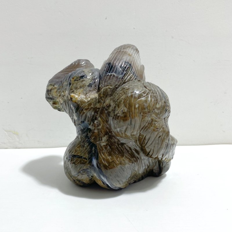 Unique Volcano Agate King Kong Ape Carving 1 - Wholesale Crystals