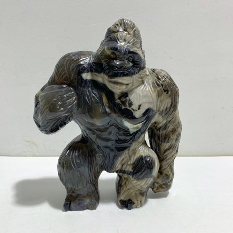 Unique Volcano Agate King Kong Ape Carving 7 -Wholesale Crystals