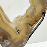 Very Large Beautiful Geode Druzy Sakura Flower Agate Butterfly Wing Carving With Stand 3 (Sea Freight Only) -Wholesale Crystals