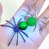Volcano Agate Sphere Spider Ornament Handmade Alloy Spider Wholesale (UV - Reactive) - Wholesale Crystals