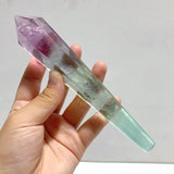 Watermelon Fluorite Point Magic Scepter Wand Wholesale - Wholesale Crystals