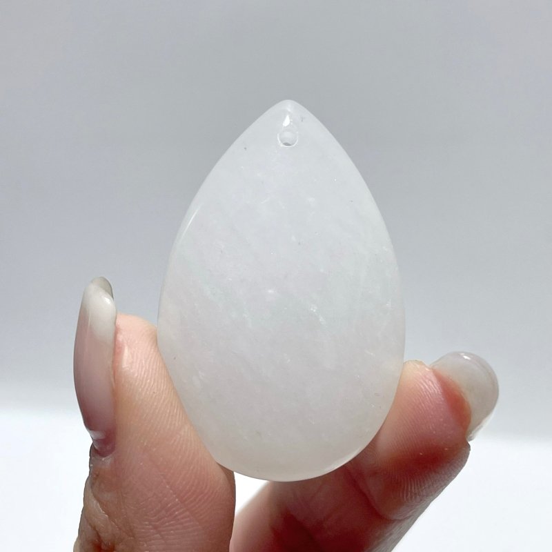 White Jade Teardrop Pendant Crystal Pendant Wholesale - Wholesale Crystals