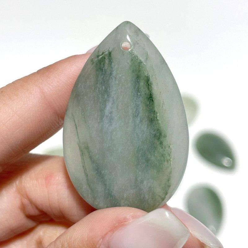 White Jade Teardrop Pendant Crystal Pendant Wholesale - Wholesale Crystals