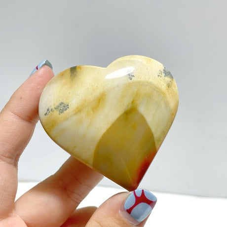White Mookaite Heart Wholesale - Wholesale Crystals
