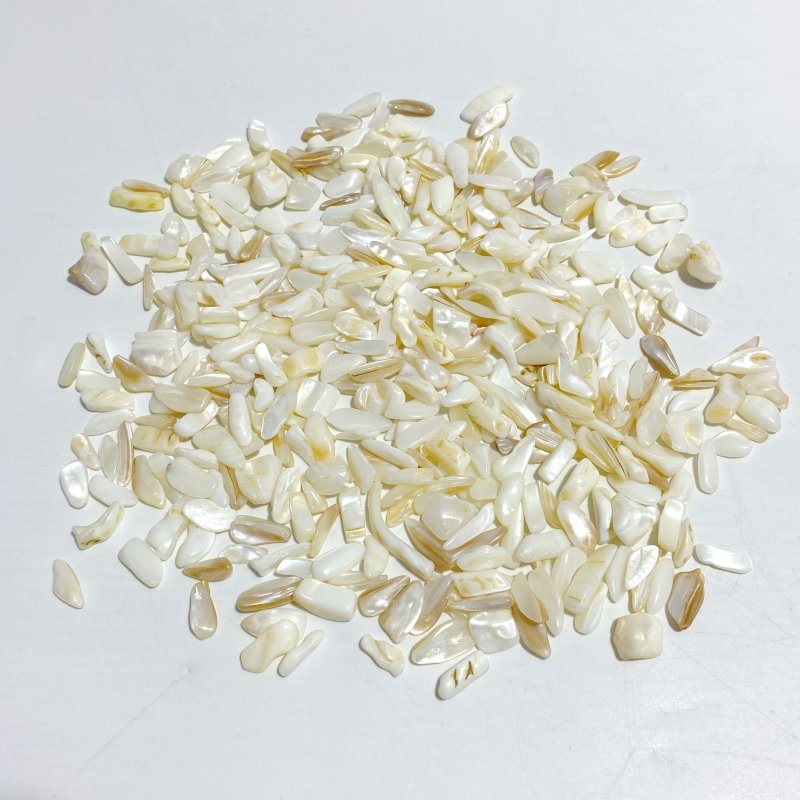 White Mother of Pearl Mop Shell Gravel Chips Wholesale -Wholesale Crystals