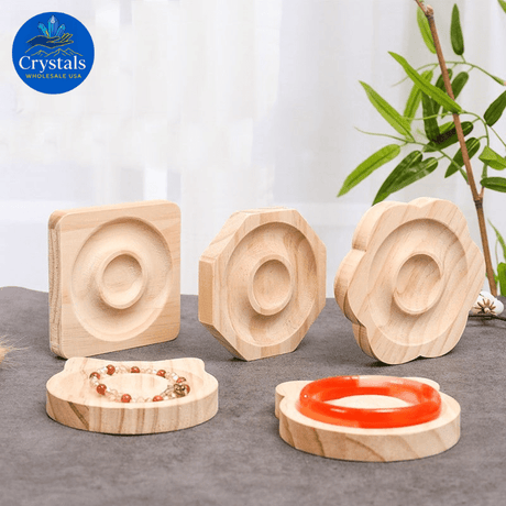 Wooden Crystal Bracelet Stands 2 - Wholesale Crystals