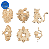 Wooden Crystal Stands (6pcs a set) 5 - Wholesale Crystals