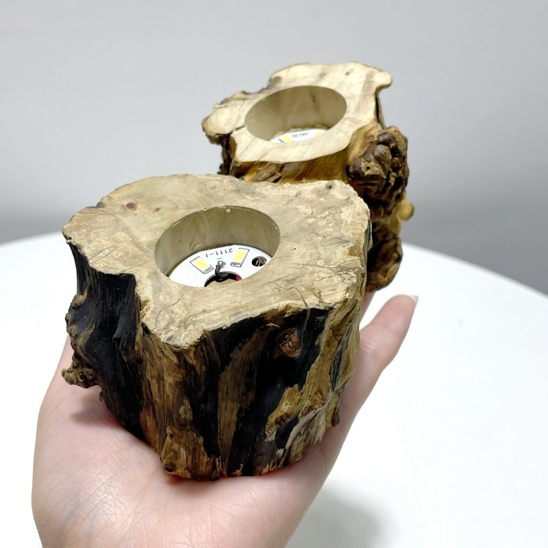 Wooden Root LED Crystal Stand - Wholesale Crystals