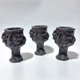 Yooperlite Stone Devil's Palm Skull Wineglass Wholesale -Wholesale Crystals