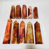 10 Pieces Large Carnelian Crystal Tower -Wholesale Crystals