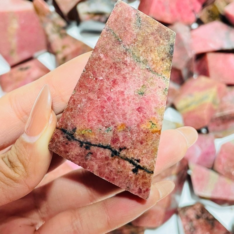 107 Pieces Red Rhodonite Free Form - Wholesale Crystals