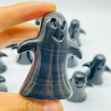 11 Pieces Banded Obsidian Ghost Carving Closeout -Wholesale Crystals