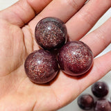 11 Pieces Beautiful Strawberry Quartz High Quality Spheres -Wholesale Crystals