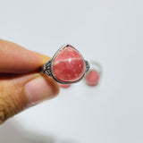 11 Pieces High Quality Rhodochrosite Sterling Silver Ring -Wholesale Crystals