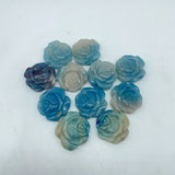 11 Pieces Trolleite Rose Flower Crystal Carving -Wholesale Crystals