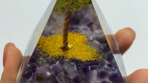 Amethyst Peridot Orgone Pyramid Wholesale -Wholesale Crystals