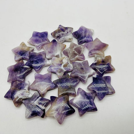 1.2in(30mm) Chevron Amethyst Star Wholesale -Wholesale Crystals