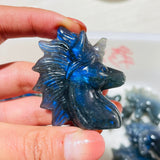 13 Pieces High Quality Labradorite Unicorn Carving -Wholesale Crystals