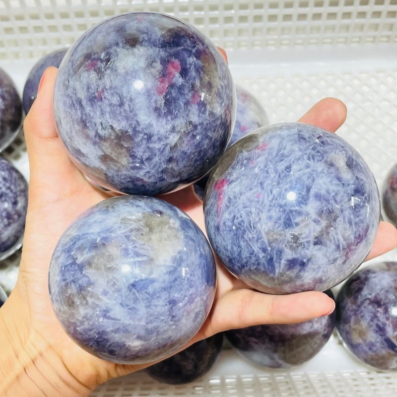 16 Pieces Large Unicorn Stone Spheres -Wholesale Crystals