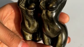 Gold Sheen Obsidian Goddess Carving Wholesale -Wholesale Crystals