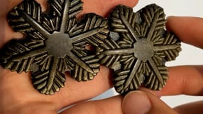 Gold Sheen Obsidian Snowflake Carving Wholesale -Wholesale Crystals